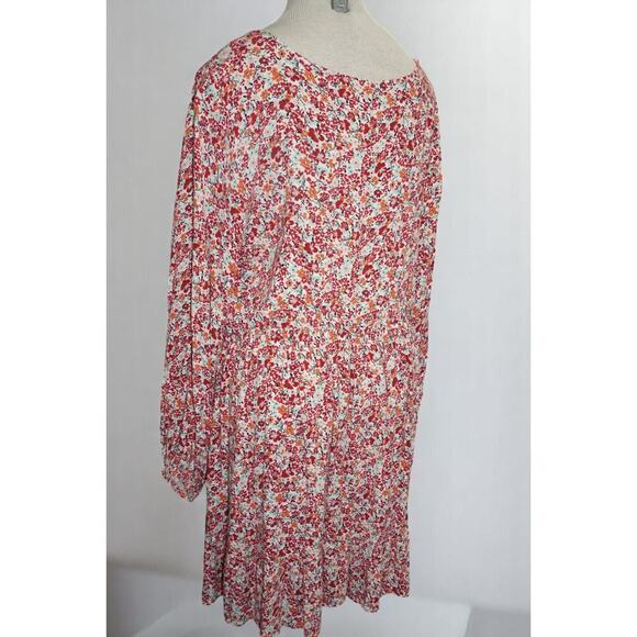Torrid Textured Stretch Rayon Wild Flowers Mini Skater Dress 2X EUC - Picture 8 of 9